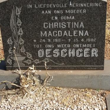 OESCHGER Christina Magdalena 1911-1982
