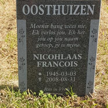 OOSTHUIZEN Nicholaas Francois 1945-2008