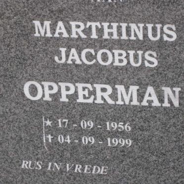 OPPERMAN Marthinus Jacobus 1956-1999