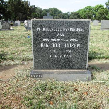 OOSTHUIZEN Ria 1951-1992