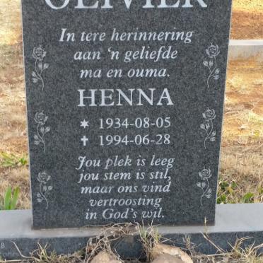 OLIVIER Henna 1934-1994