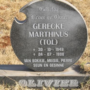 OLIVIER Gerecke Marthinus 1949-1998