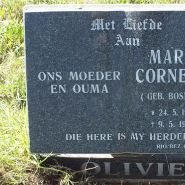 OLIVIER Maria Cornelia nee BOSMAN 1937-1996