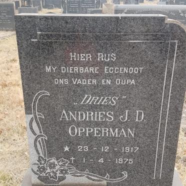 OPPERMAN Andries J.D. 1917-1975