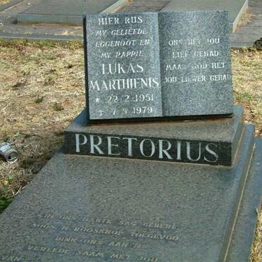 PRETORIUS Lukas Marthienis 1951-1979