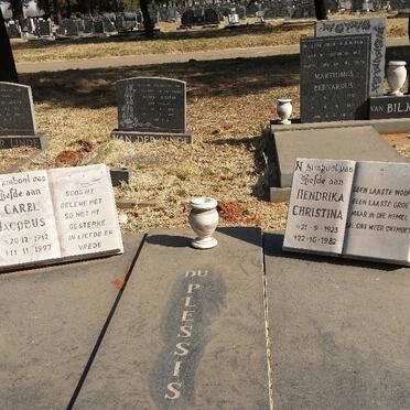PLESSIS Carel Jacobus, du 1912-1997 &amp; Hendrika Christina 1923-1982