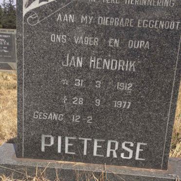 PIETERSE Jan Hendrik 1912-1977