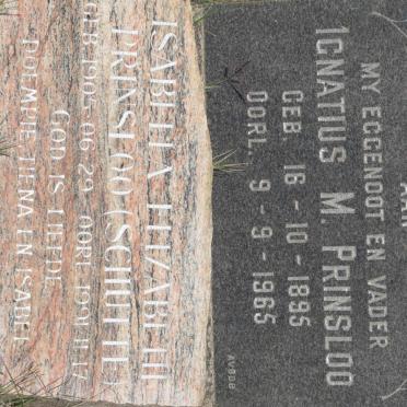 PRINSLOO Ignatius M. 1895-1965 &amp; Isabella Elizabeth SCHUTTE 1905-1991