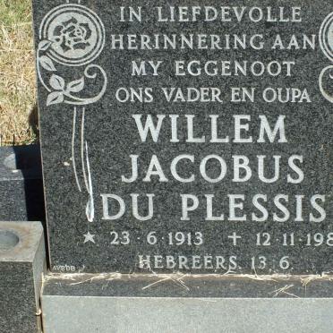 PLESSIS Willem Jacobus, du 1913-1981
