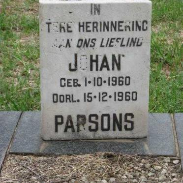 PARSONS Johan 1960-1960