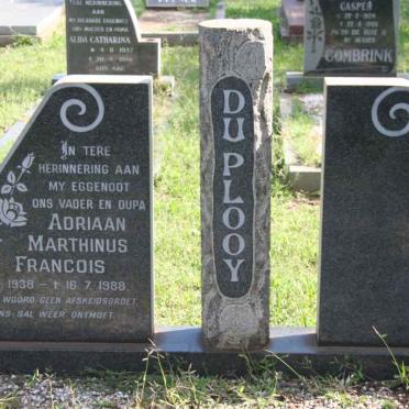 PLOOY Adriaan Marthinus Francois, du 1938-1988