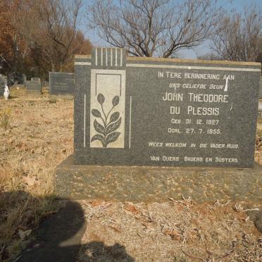 PLESSIS John Theodore, du 1927-1955
