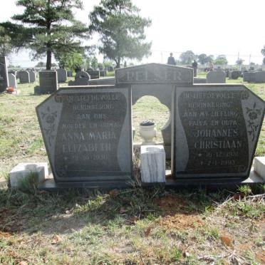 PELSER Johannes Christiaan 1931-1993 &amp; Anna Maria Elizabeth 1936-
