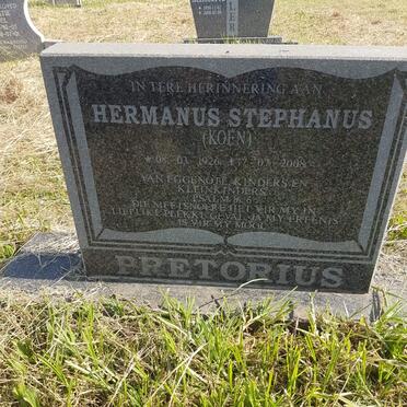 PRETORIUS Hermanus Stephanus 1926-2008