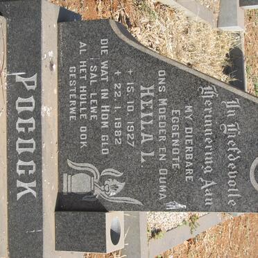 POCOCK Heila L. 1927-1982