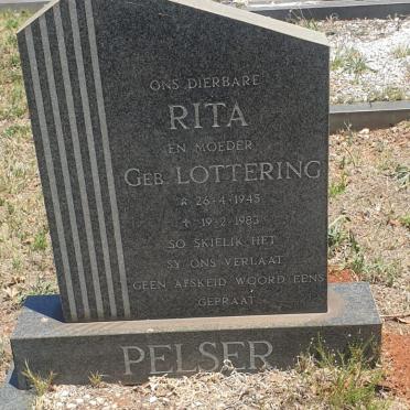 PELSER Rita nee LOTTERING 1945-1983