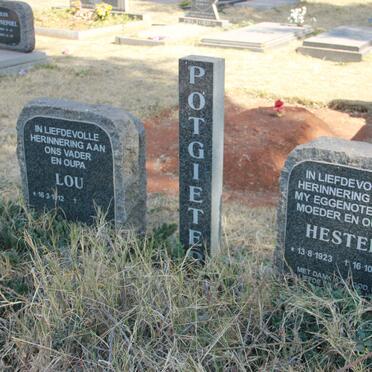 POTGIETER Lou 1912- &amp; Hester 1923-1998