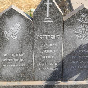 PRETORIUS Christiaan Jacobus Rudolf 1947-1998