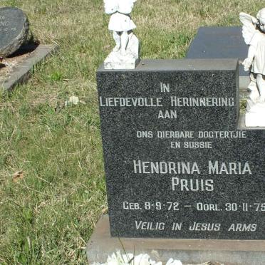 PRUIS Hendrina Maria 1972-1975