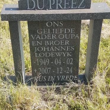 PREEZ Johannes Lodewyk, du 1949-2007