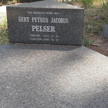 PELSER Gert Petrus Jacobus 1952-2000