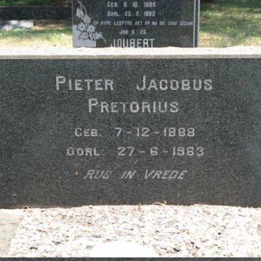 PRETORIUS Pieter Jacobus 1888-1963