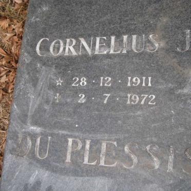 PLESSIS Cornelius J., du 1911-1972