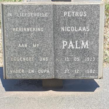 PALM Petrus Nicolaas 1923-1982