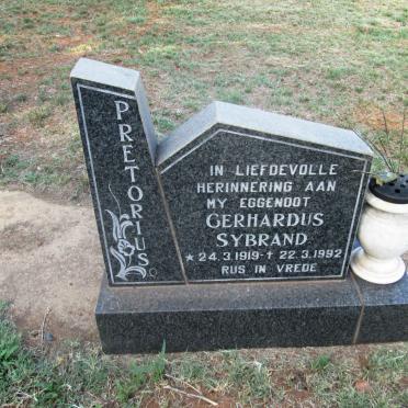 PRETORIUS Gerhardus Sybrand 1919-1992