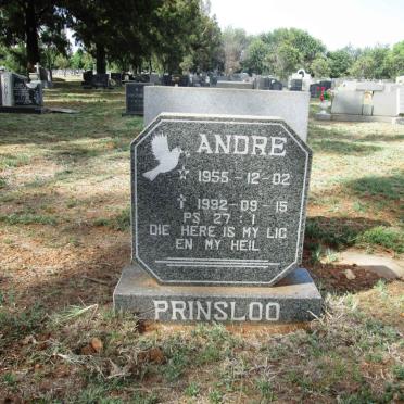 PRINSLOO André 1955-1992