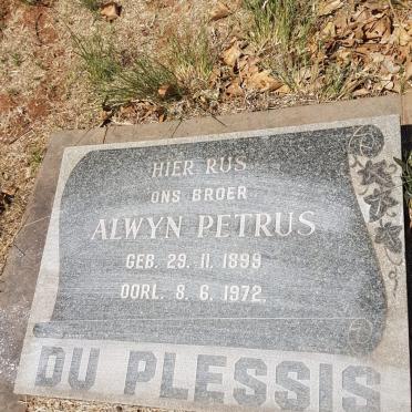 PLESSIS Alwyn Petrus, du 1899-1972