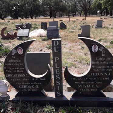 PLESSIS Theunis J., du 1933-1997 &amp; Sylvia C.A.1938-