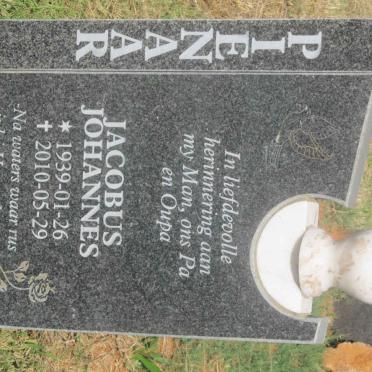 PIENAAR Jacobus Johannes 1939-2010