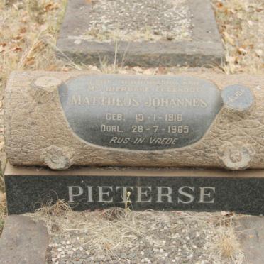 PIETERSE Mattheus Johannes 1916-1965