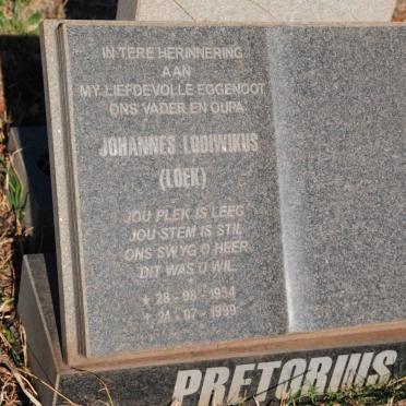 PRETORIUS Johannes Lodiwikus 1934-1999