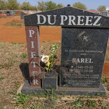 PREEZ Sarel, du 1940-2013