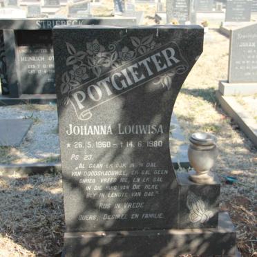 POTGIETER Johanna Louwisa 1960-1980