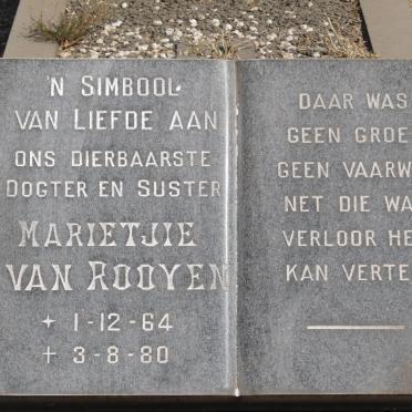 ROOYEN Marietjie, van 1964-1980