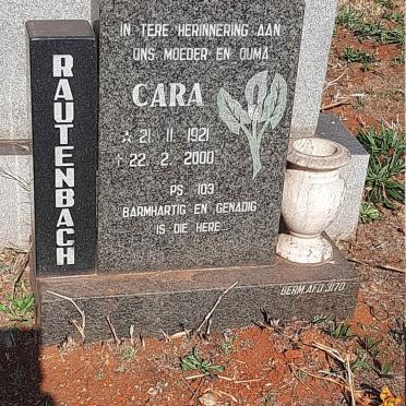RAUTENBACH Cara 1921-2000