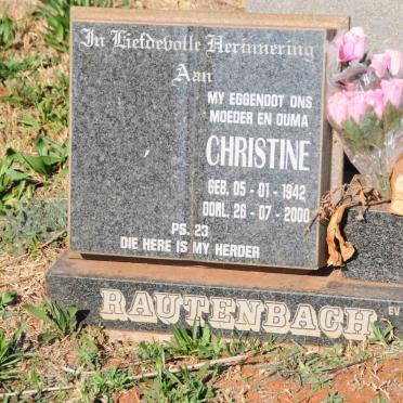 RAUTENBACH Christine 1942-2000