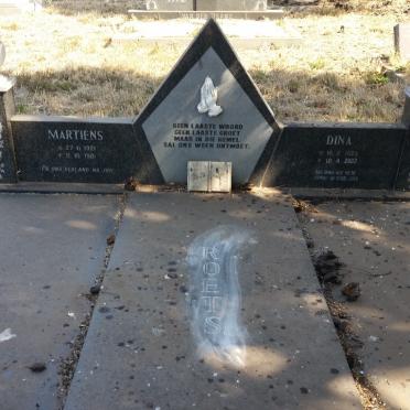 ROETS Martiens 1921-1981 &amp; Dina 1923-2002