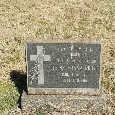 RIEKE Heinz Franz 1942-1961