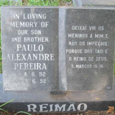 REIMÃO Paulo Alexandre Pereira 1992-1992