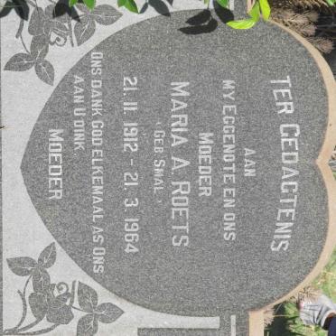 ROETS Maria A. nee SMAL 1912-1964