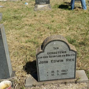 RIES John Edwin 1967-1967