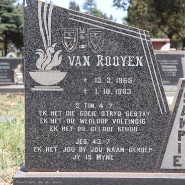 ROOYEN Sampie, van 1965-1983