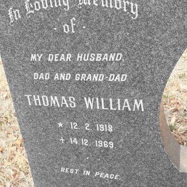 RIGG Thomas William 1918-1969