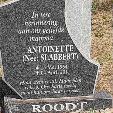 ROODT Antoinette nee SLABBERT 1964-2011