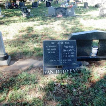 ROOYEN Andries Johannes, van 1927-1993