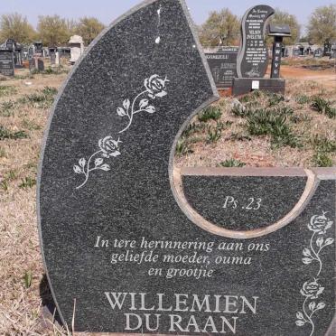 RAAN Willemien, du 